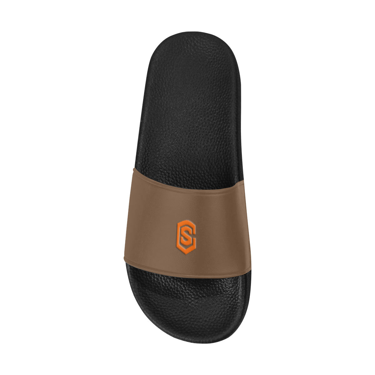 orange logo Men's Slide Sandals (Model 057)