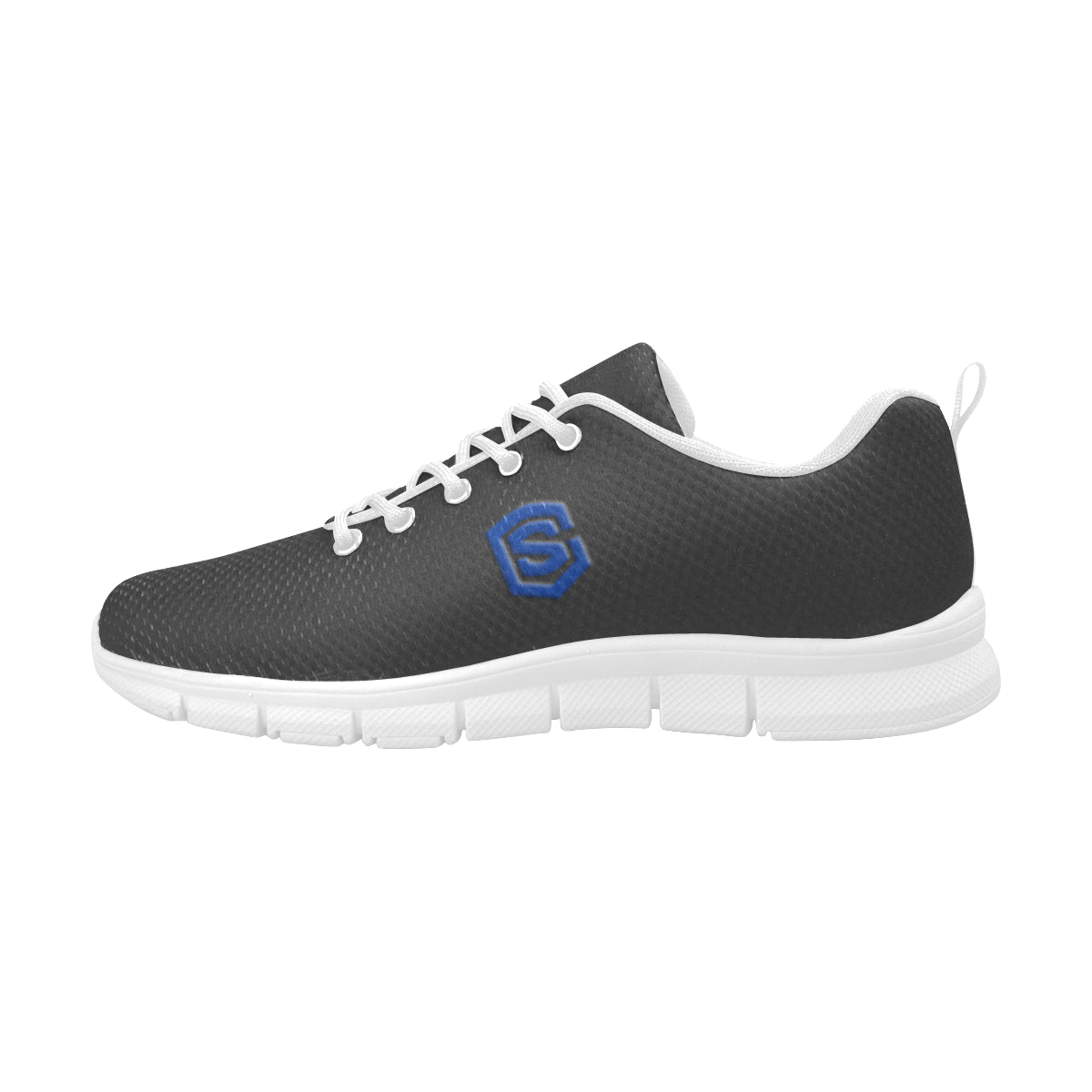 blue logo Women's Breathable Running Shoes (Model 055)