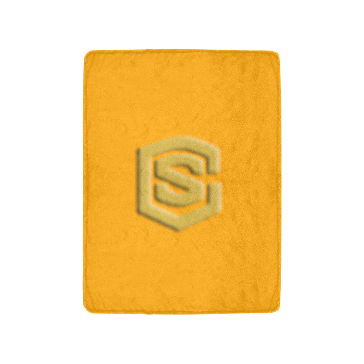 Orange Ultra-Soft Micro Fleece Blanket with Gold Logo Ultra-Soft Micro Fleece Blanket 30"x40"