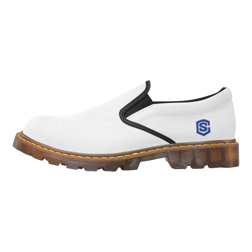 blue logo Martin Men's Slip-On Loafer (Model 12031)