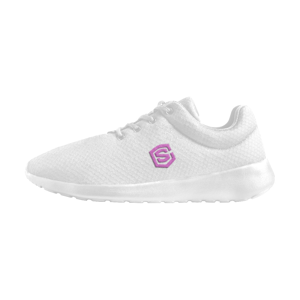 pink logo Women's Athletic Shoes (Model 0200)