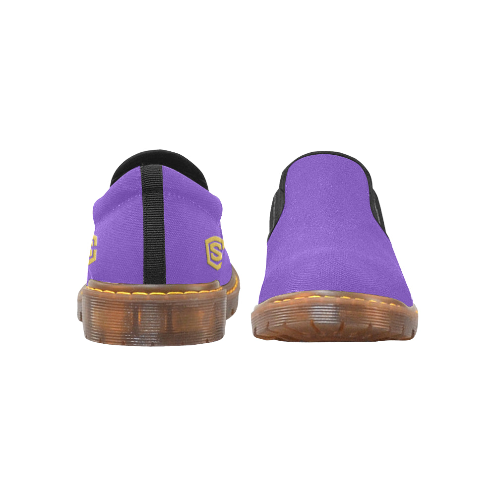 gold logo Martin Men's Slip-On Loafer (Model 12031)