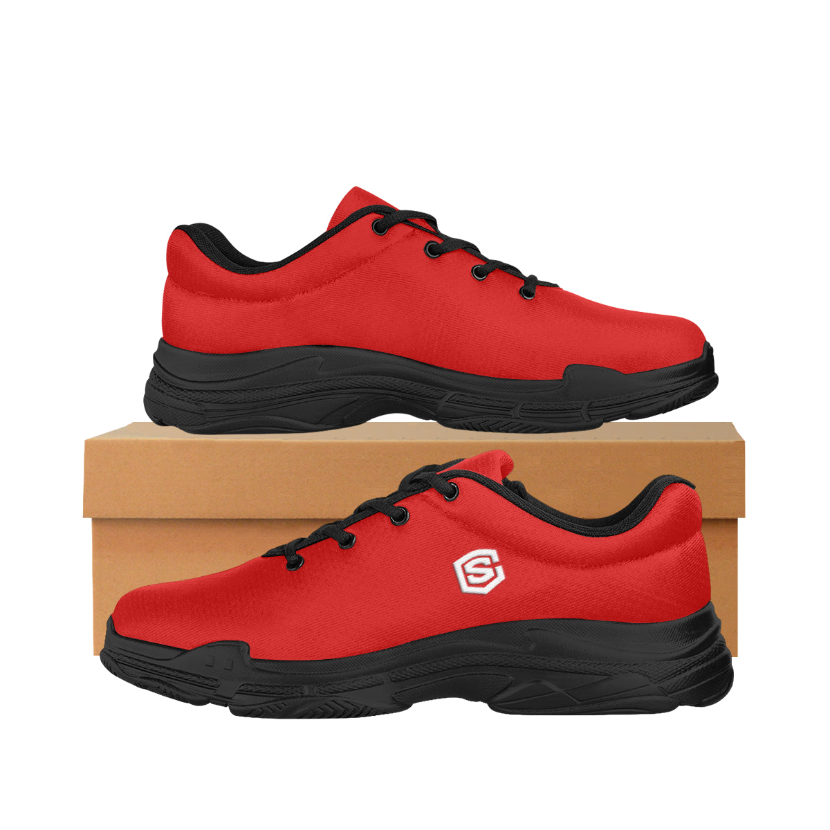 white logo Lyra Men's Running Shoes (Model 058)