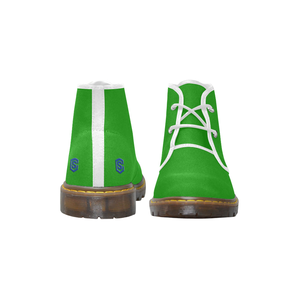 blue Men's Canvas Chukka Boots (Model 2402-1)