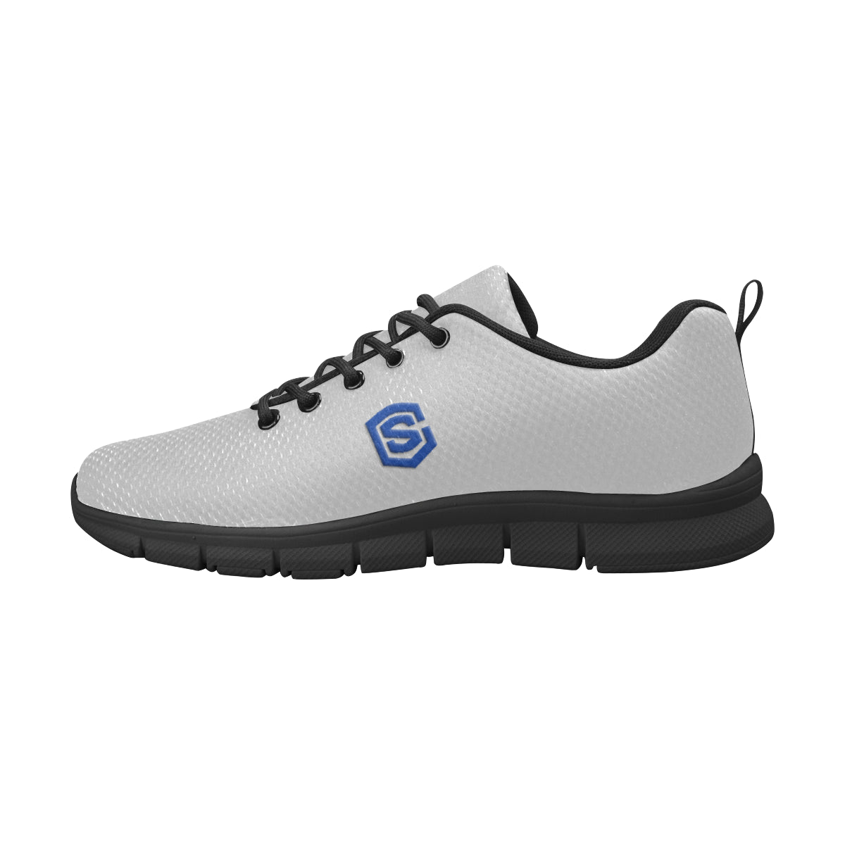 blue logo Men's Breathable Running Shoes (Model 055)