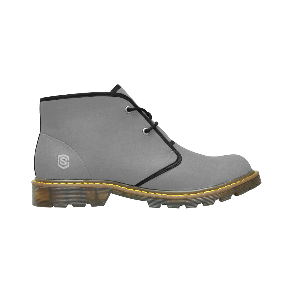Silver Logo Men's Nubuck Chukka Boots (Model 2402)
