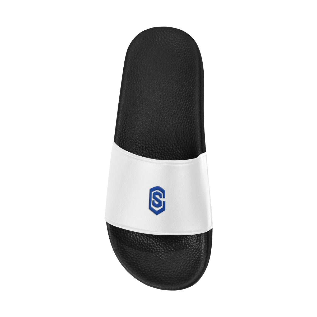 blue logo Men's Slide Sandals (Model 057)
