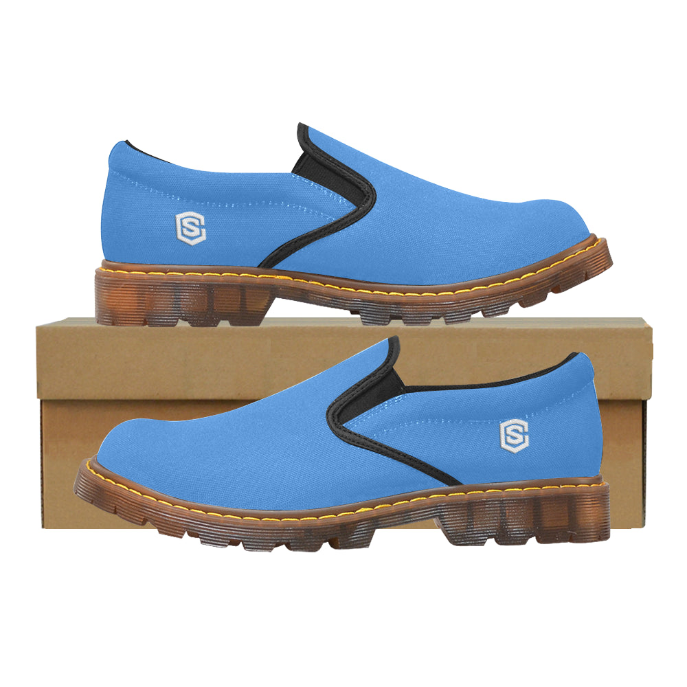 white logo Martin Men's Slip-On Loafer (Model 12031)