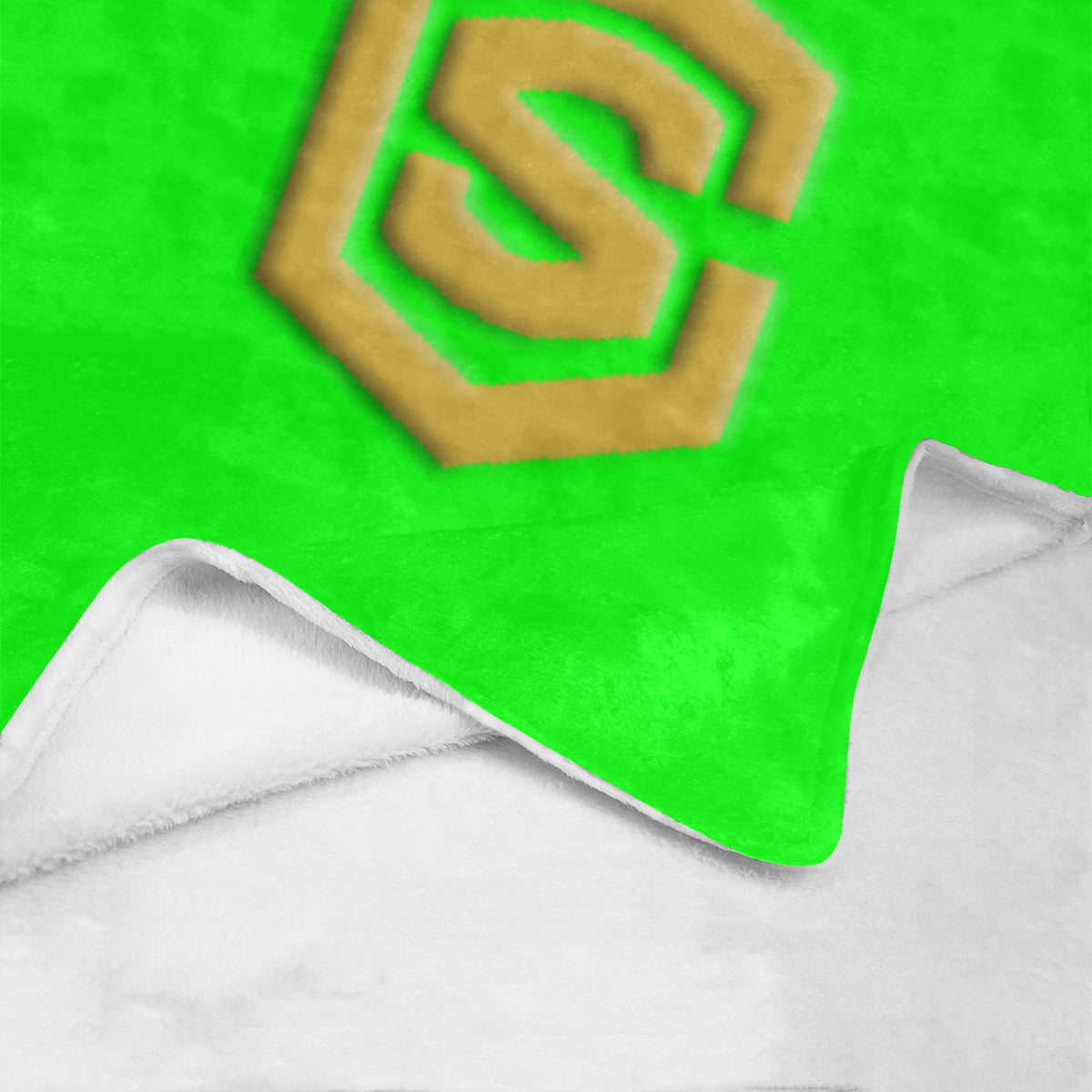 Green Ultra-Soft Micro Fleece Blanket with Gold Logo Ultra-Soft Micro Fleece Blanket 30"x40"