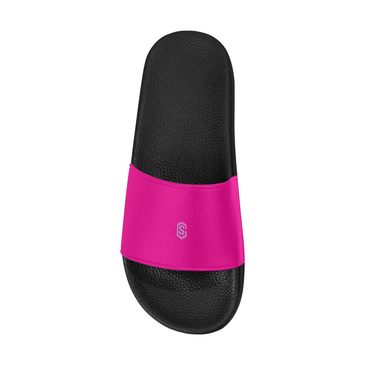 pink logo Women's Slide Sandals (Model 057)