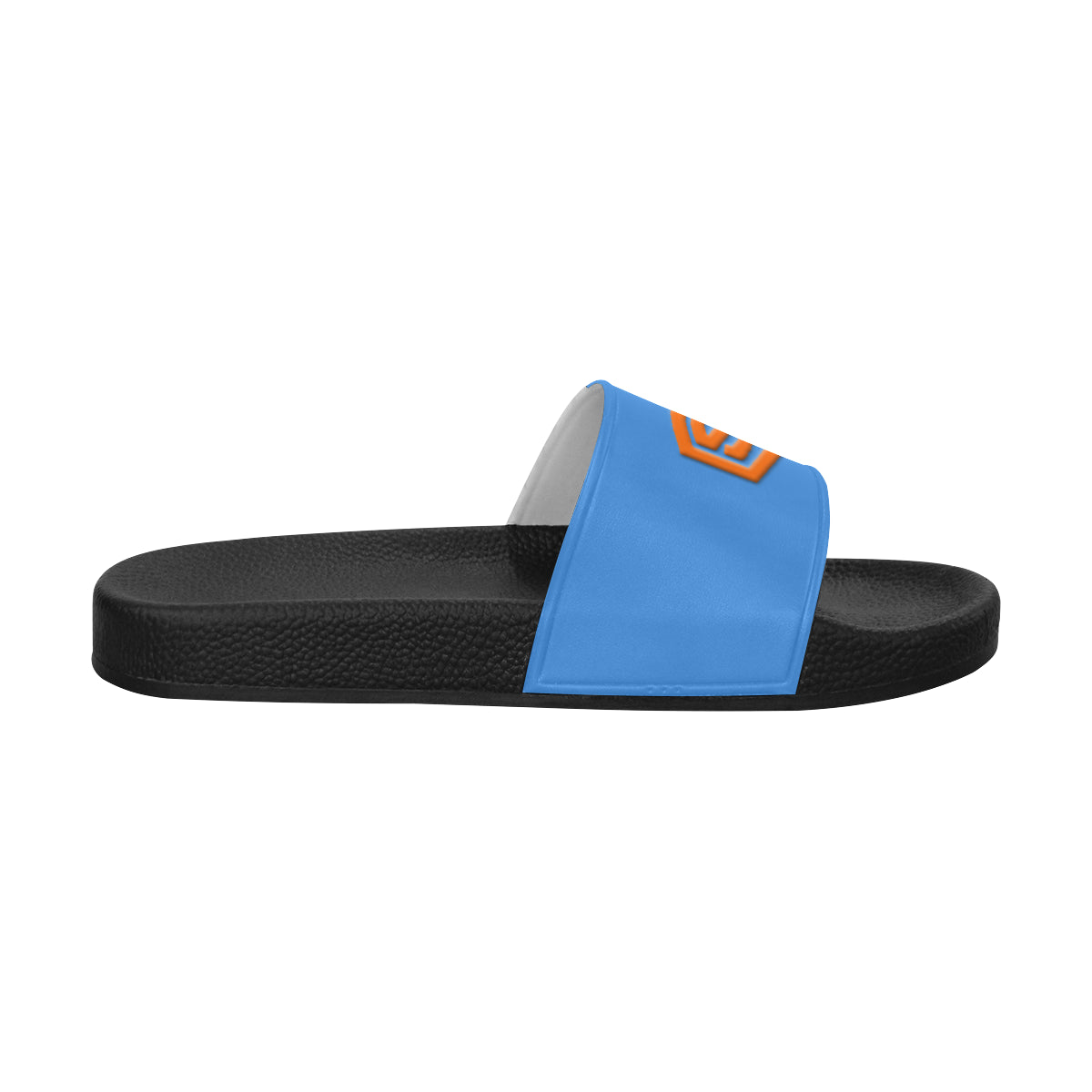 orange logo Men's Slide Sandals (Model 057)