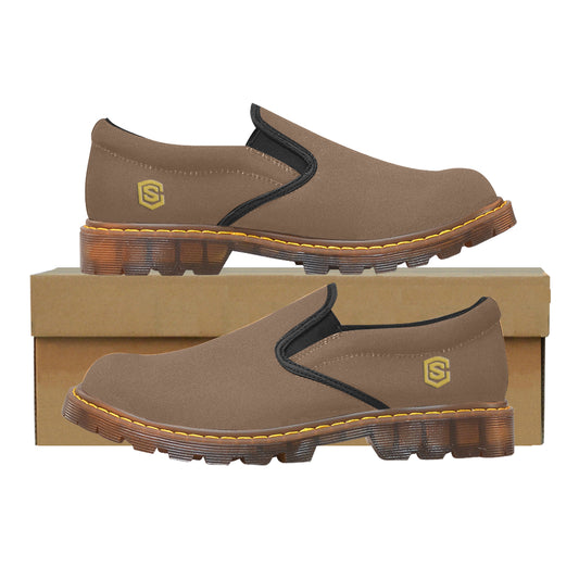 gold logo Martin Men's Slip-On Loafer (Model 12031)