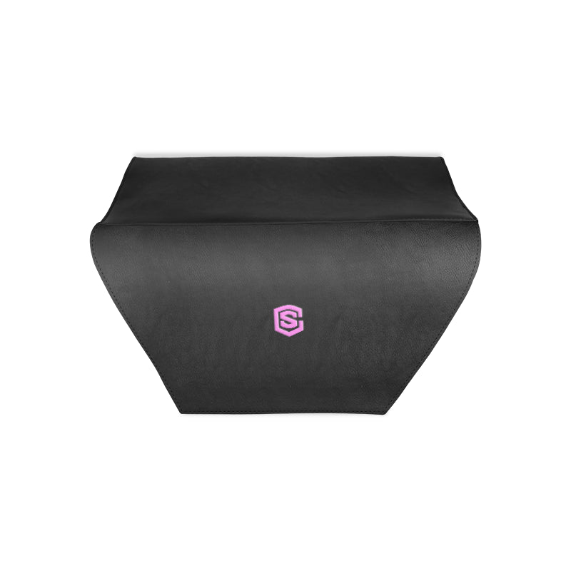 BLACK CLUTCH BAG pink logo Clutch Bag (Model 1630)