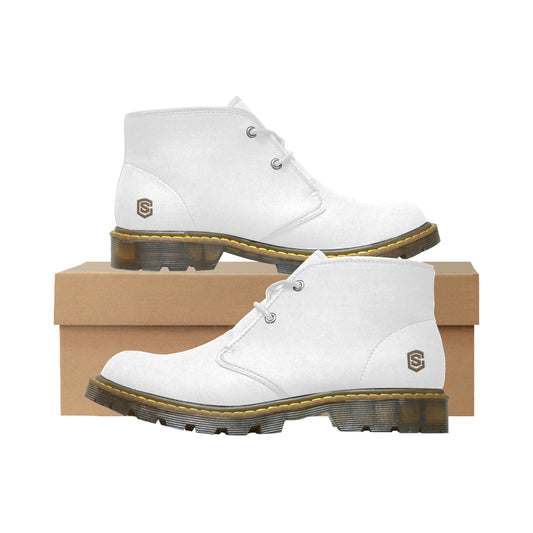 Brown Logo Men's Nubuck Chukka Boots (Model 2402)