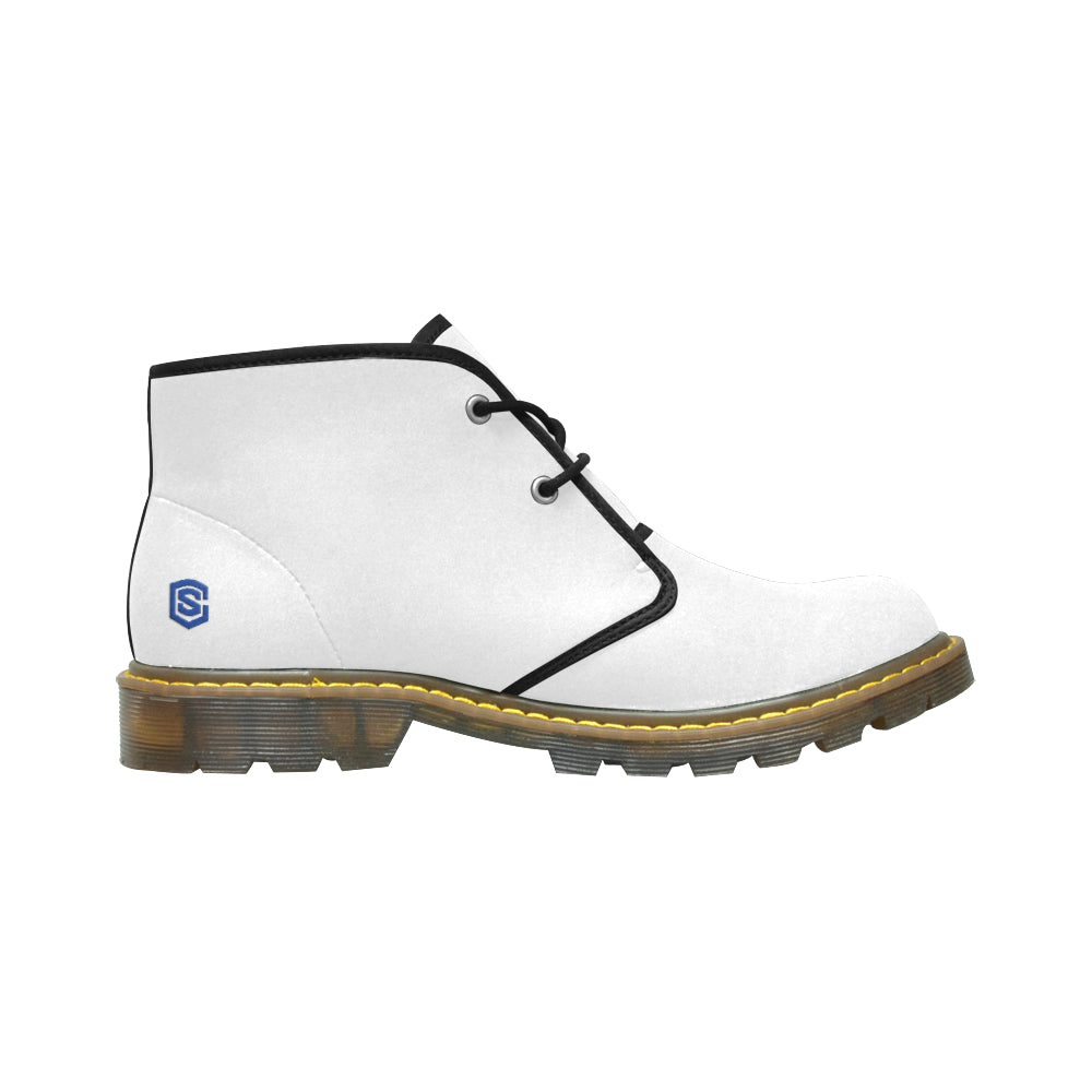 blue logo Women's Nubuck Chukka Boots (Model 2402)