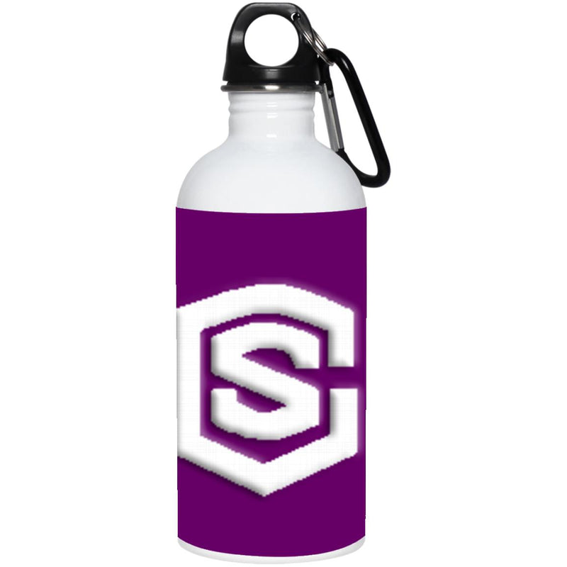 white (2) 23663 20 oz. Stainless Steel Water Bottle