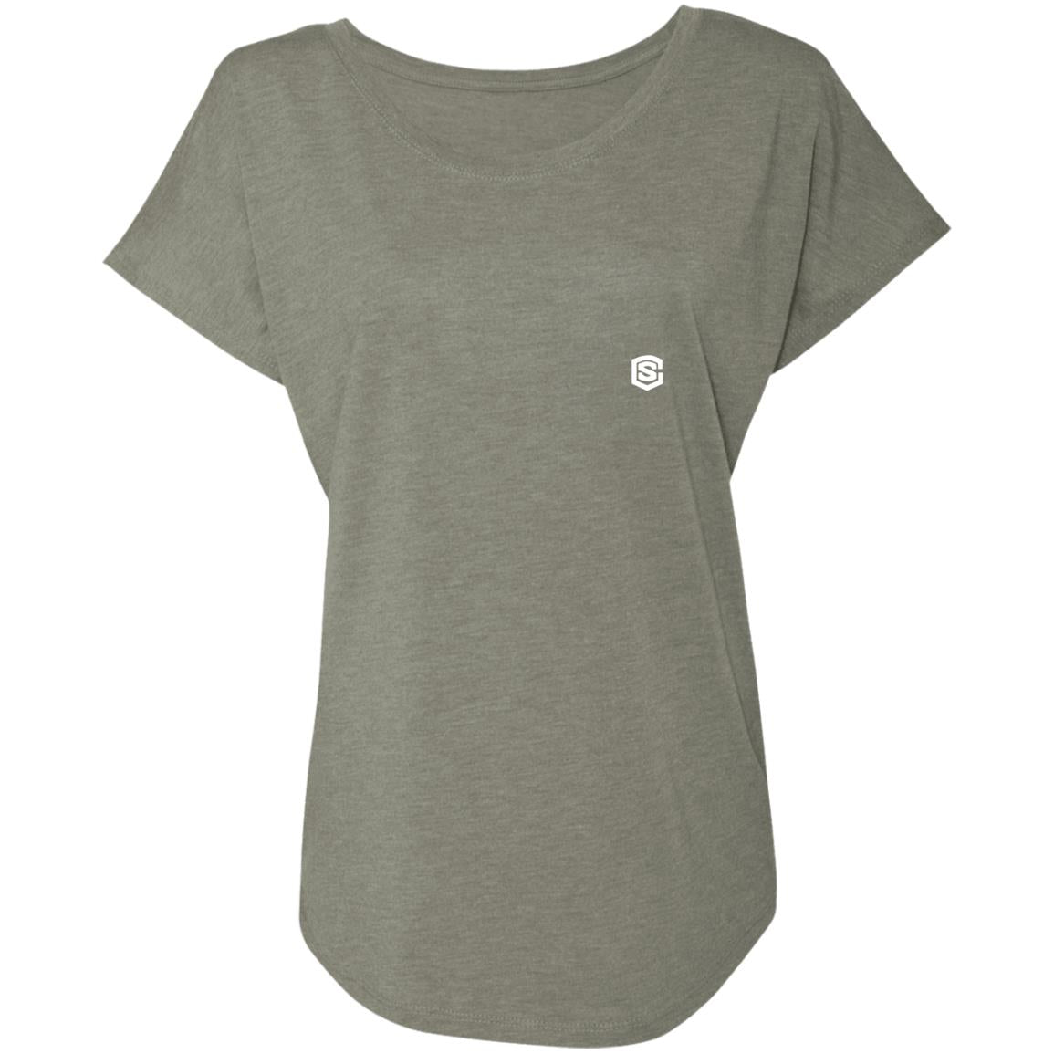 Illustrator White Logo NL6760 Ladies' Triblend Dolman Sleeve