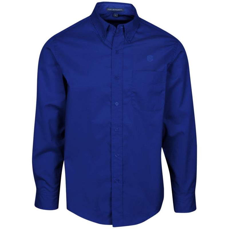 Illustrator Blue Logo S608 Men's LS Dress Shirt