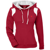 Illustrator Red Logo TT30W Ladies' Colorblock Poly Hoodie