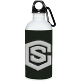 silver (2) 23663 20 oz. Stainless Steel Water Bottle