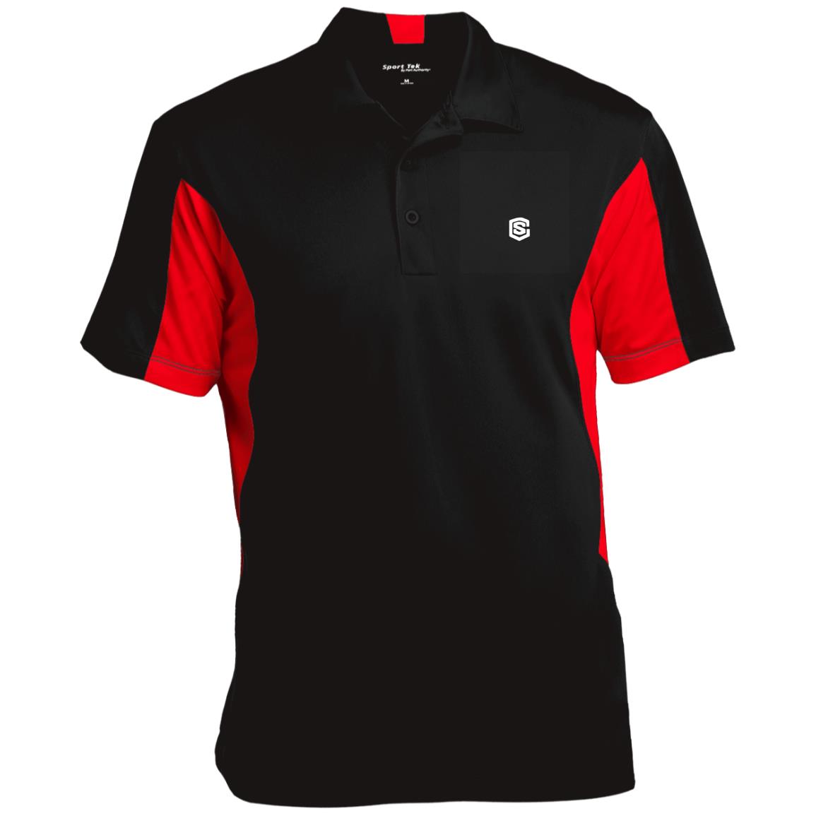 Illustrator White Logo ST655 Men's Colorblock Performance Polo