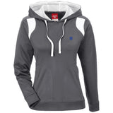 Illustrator Blue Logo TT30W Ladies' Colorblock Poly Hoodie