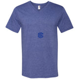 Illustrator Blue Logo 982 Men's Printed V-Neck T-Shirt