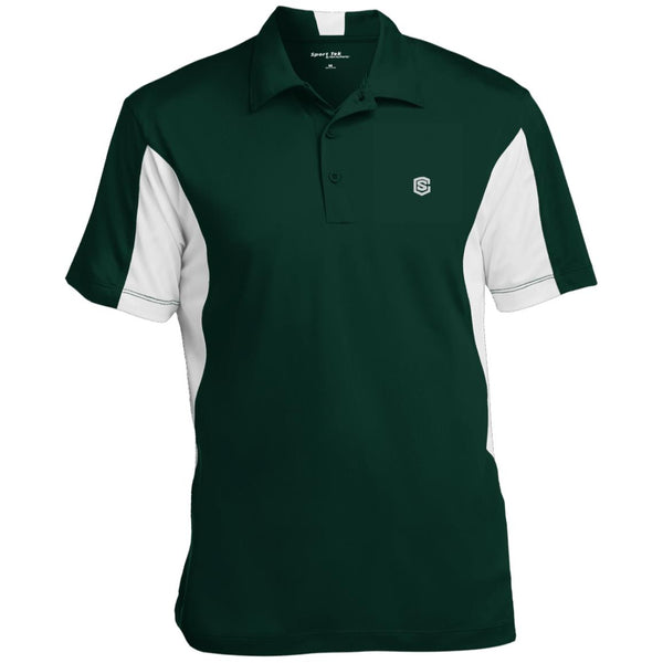 Illustrator Silver Logo ST655 Men's Colorblock Performance Polo