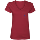 Illustrator Blue Logo 88VL Ladies' V-Neck T-Shirt