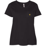 Illustrator Gold Logo 3804 Ladies' Curvy T-Shirt