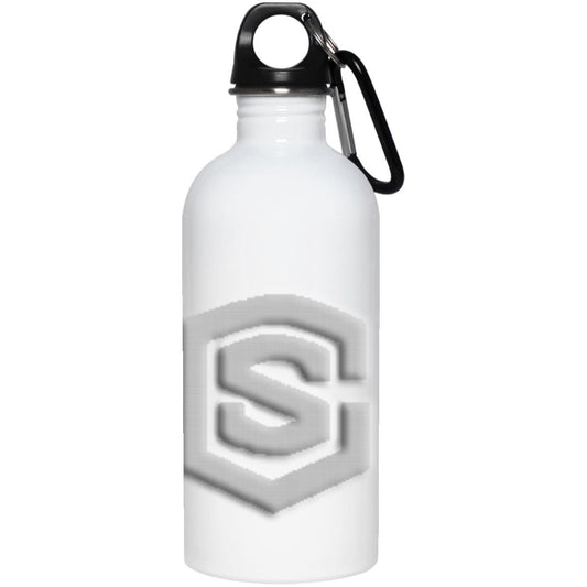 silver (2) 23663 20 oz. Stainless Steel Water Bottle