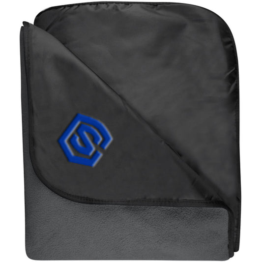 blue (2) TB850 Fleece & Poly Travel Blanket