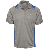 Illustrator Silver Logo ST665 Heather Moisture Wicking Polo