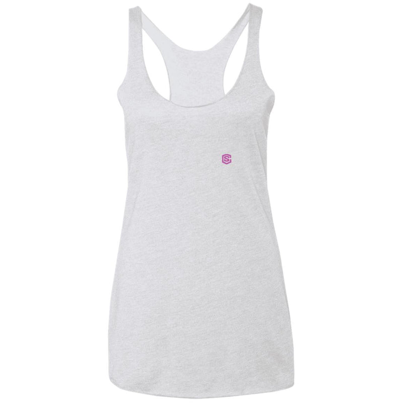 Illustrator Pink Logo NL6733 Ladies' Triblend Racerback Tank