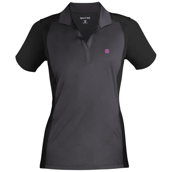 Illustrator Pink Logo LST652 Ladies' Colorblock Sport-Wick Polo