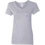 Illustrator Pink Logo G500VL Ladies' 5.3 oz. V-Neck T-Shirt