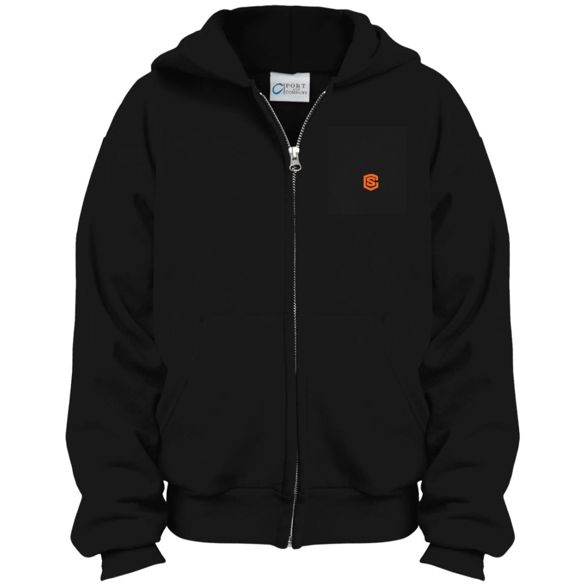 Illustrator Orange Logo PC90YZH Youth Full Zip Hoodie