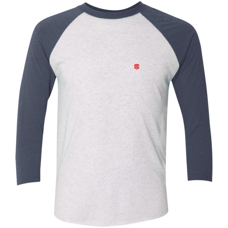 Illustrator Red Logo NL6051 Tri-Blend 3/4 Sleeve Raglan T-Shirt