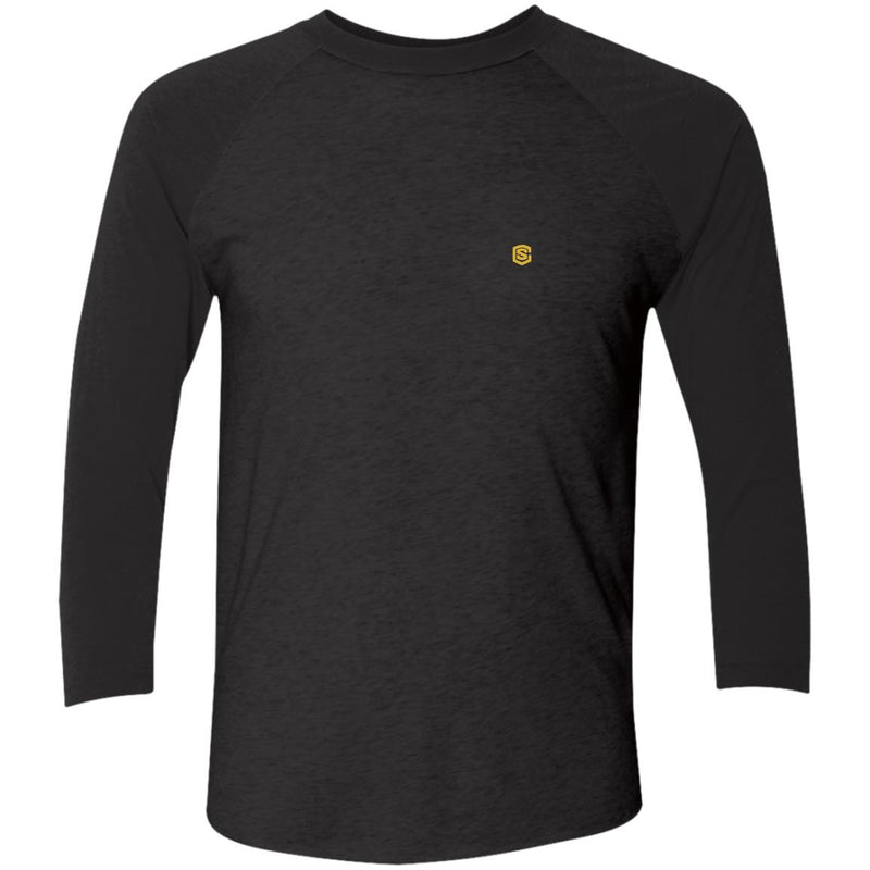 Illustrator Gold Logo NL6051 Tri-Blend 3/4 Sleeve Raglan T-Shirt