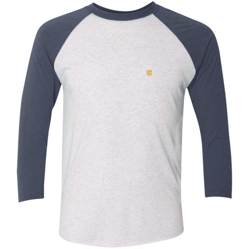 Illustrator Gold Logo NL6051 Tri-Blend 3/4 Sleeve Raglan T-Shirt