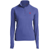 Illustrator Red Logo LST850 Women's 1/2 Zip Performance Pullover