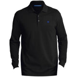 Illustrator Blue Logo K8000LS Men's EZCotton™ LS Polo