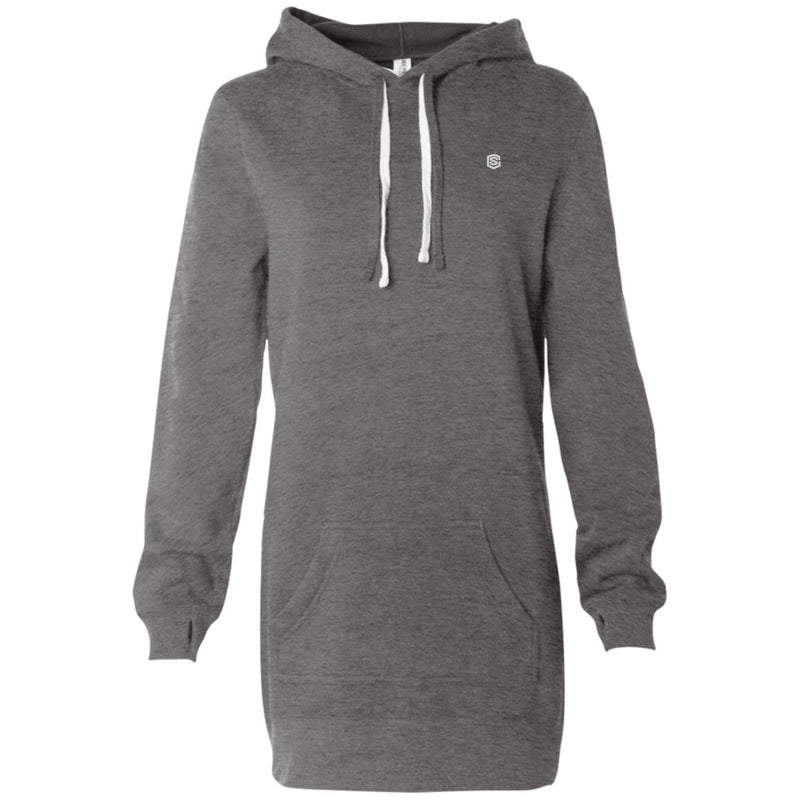 Illustrator Silver Logo PRM65DRS Women's Hooded Pullover Dress