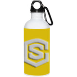silver (2) 23663 20 oz. Stainless Steel Water Bottle