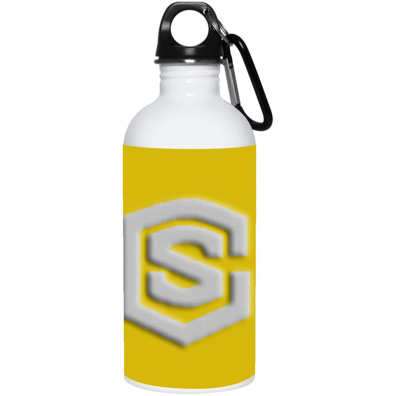 silver (2) 23663 20 oz. Stainless Steel Water Bottle