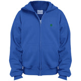 Illustrator Green Logo PC90YZH Youth Full Zip Hoodie