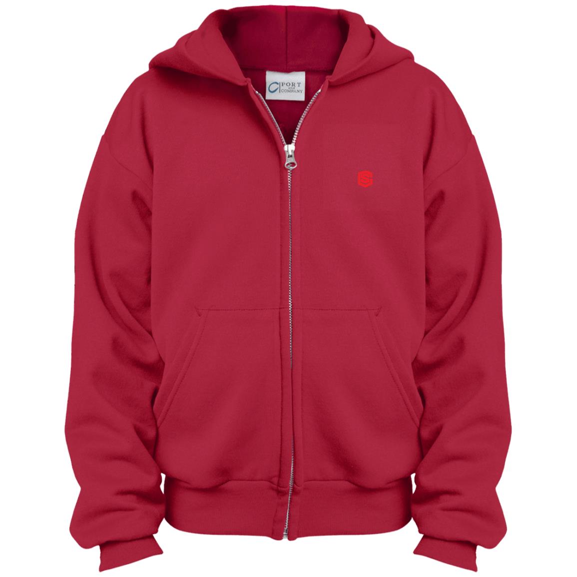 Illustrator Red Logo PC90YZH Youth Full Zip Hoodie