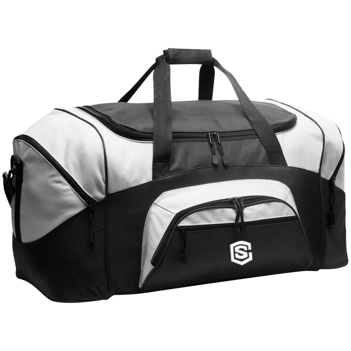 white (2) BG99 Colorblock Sport Duffel