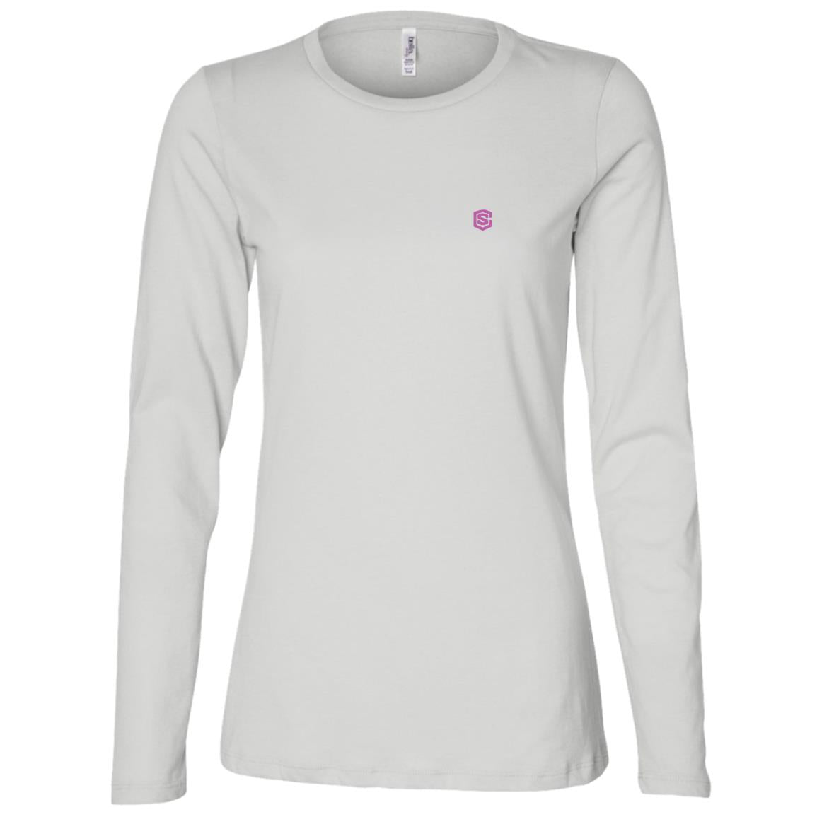 Illustrator Pink Logo B6450 Ladies' Jersey LS Missy Fit