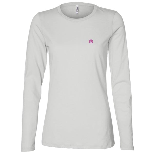 Illustrator Pink Logo B6450 Ladies' Jersey LS Missy Fit